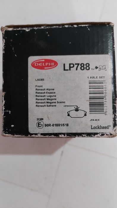 Plăcuțe frânare Delphi Renault