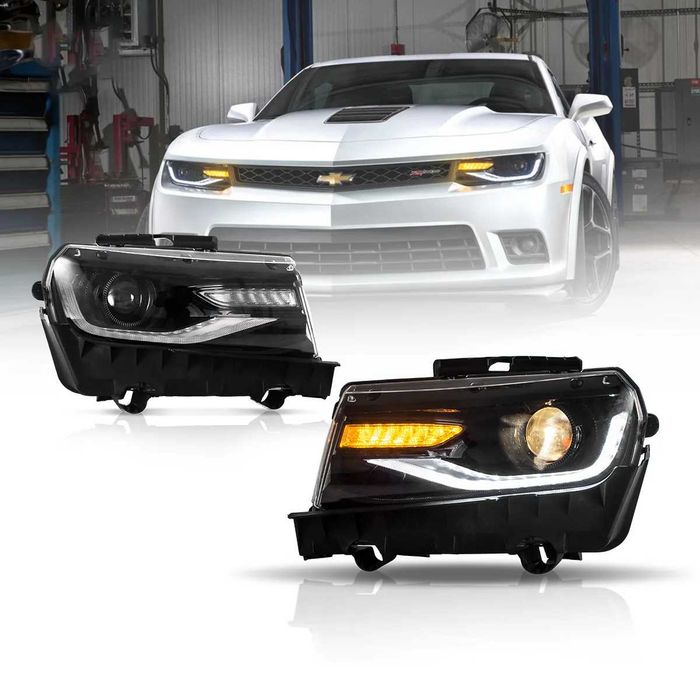 Комплект фарове с динамични мигачи за Chevrolet Camaro 2010 - 2015