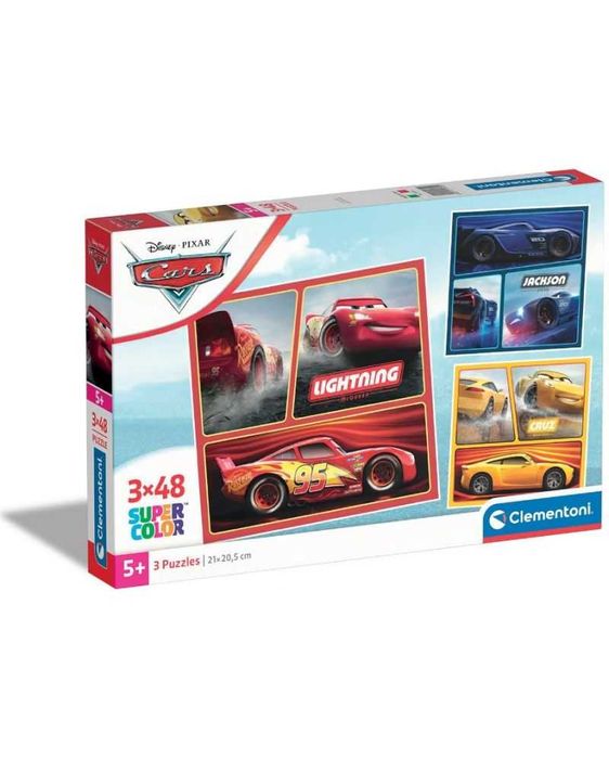 Пъзел Clementoni от 3 x 48 части - Колите