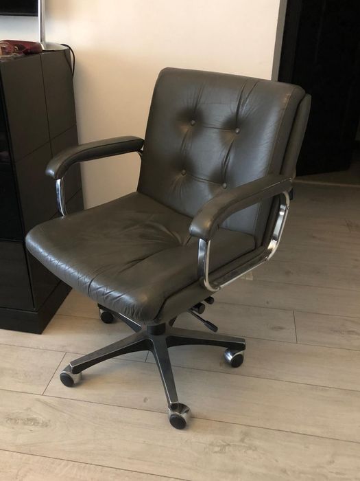 Mid century leather scaun birou desk