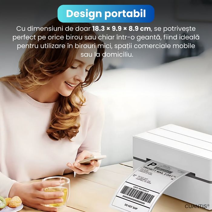 Imprimanta termica pentru etichete diferite dimensiuni,inclusiv A6 pen