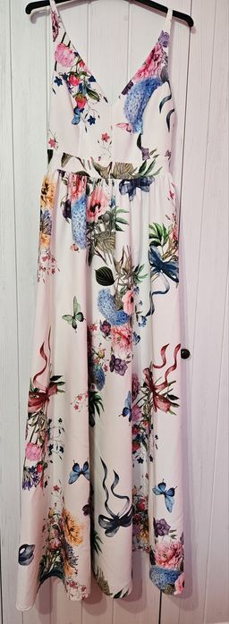 Rochie lunga motiv floral