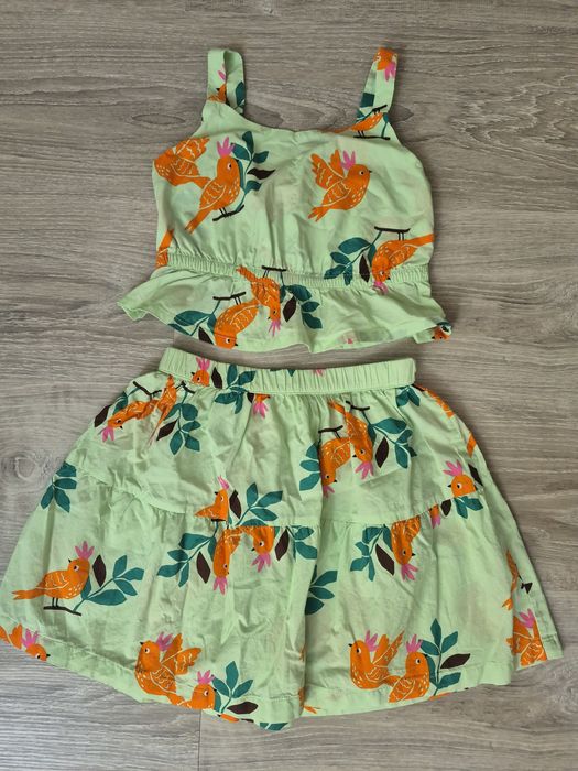 Комплект H&M за момиче 5-6 г. (116 см) потник и пола