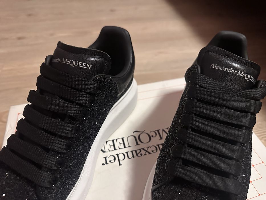 Alexander McQueen sneakers black sparkle