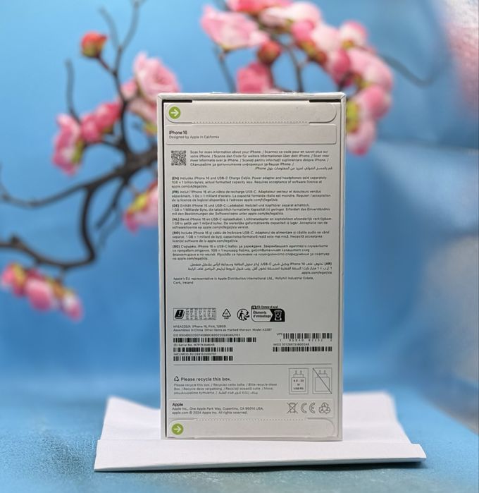 НОВ!!! Apple iPhone 16, 128GB, 5G, Pink + оригинален адаптер Apple