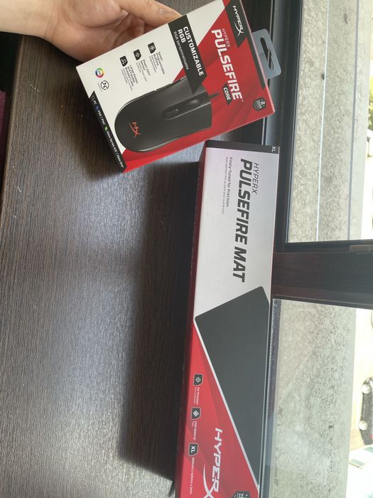 Hyperx pulsefire мышка (+коврик)