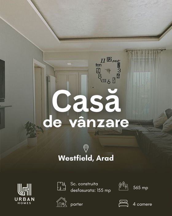 Casa cu 4 camere la cheie în Westfield Arad