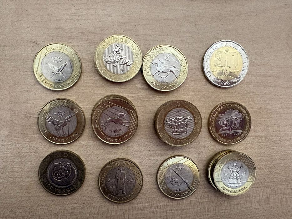 Коллекция монет JETI QAZYNA, номеналом 100 тенге