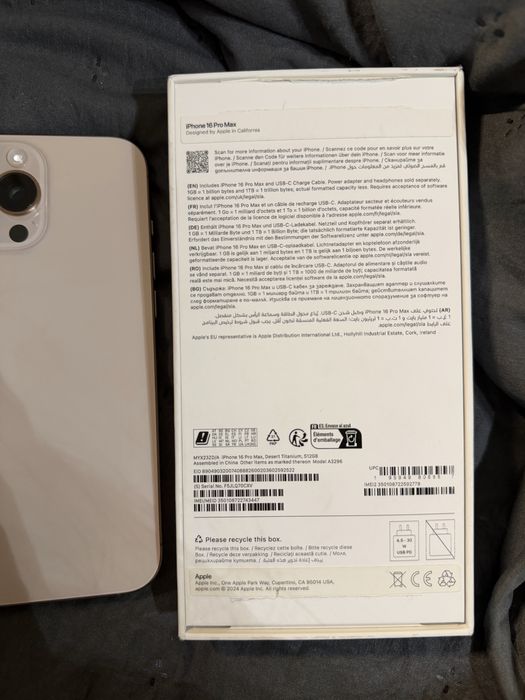 Iphone 16 Pro Max Desert titanium 512gb