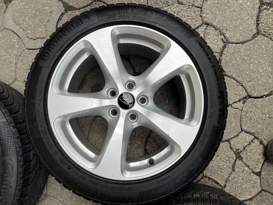 Jante aliaj 5x108mm, anvelope 225/50 R17 Ford, Peugeot, Citroen