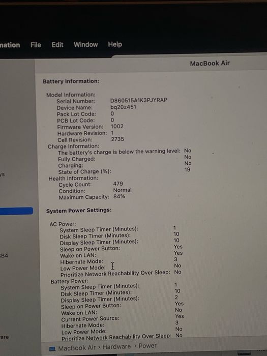 Apple/ Macbook M1 Air