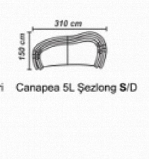 Set Havana Canapea 5 locuri + taburet