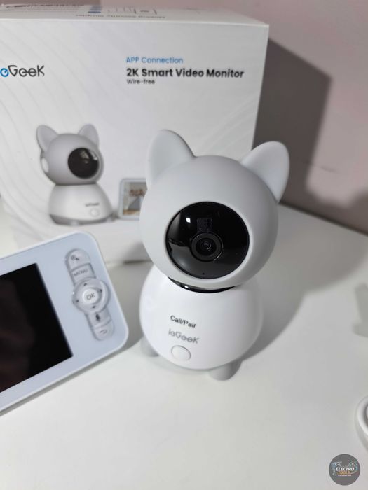 Baby Monitor WiFi 2in1 Multi View ieGeek 5” Night Vision, Aplicatie Telefon