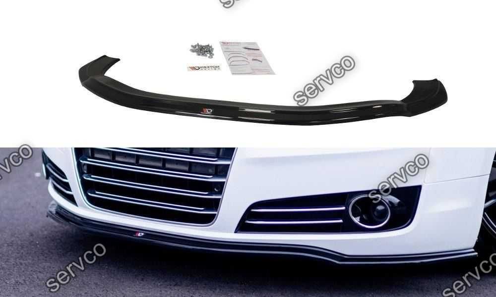 Prelungire splitter bara fata Audi A8 D4 2009-2017 v1 - Maxton Design