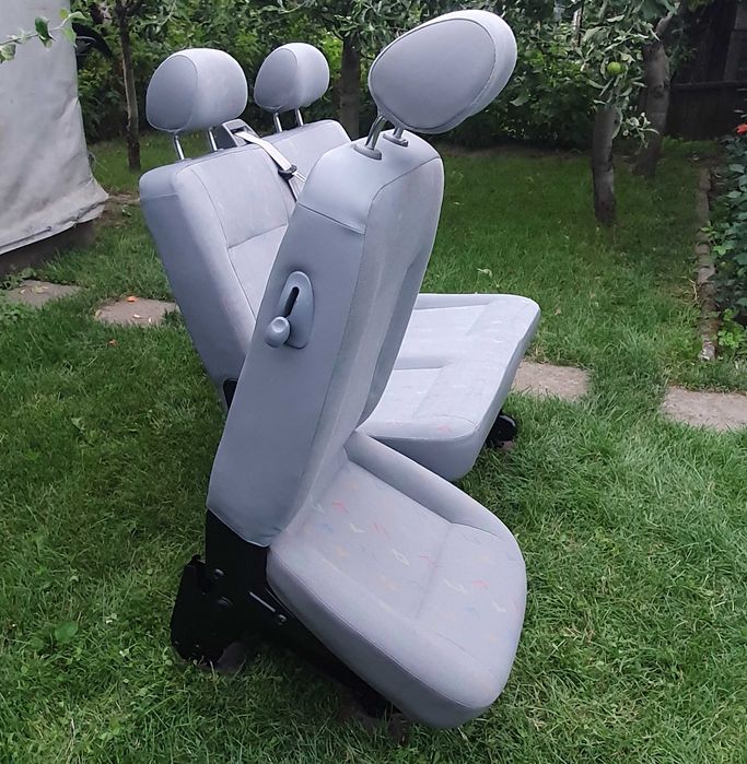 Bancheta dubla si Scaun rabatabil randul 2 mijloc Vw T6 T5 locuri Caravelle Transporter