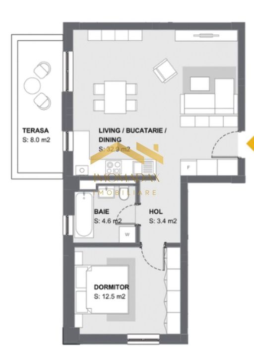 Aradului- 2 Camere-Etaj 1