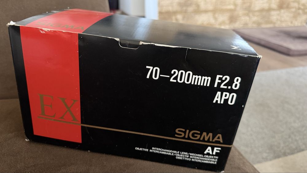 Sigma 70‑200 mm F/2.8 EX – Impecabil, cu cutie originală