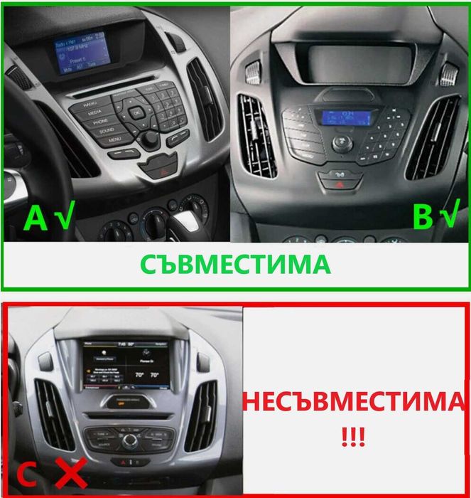 FORD TRANSIT CONNECT 2014 - 2018 9 " андроид навигация, 9763