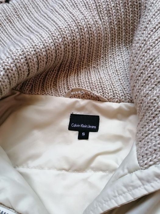 Geaca damă Calvin Klein jeans umplutura de puf și pene