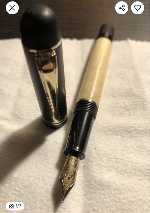 Stilou Sheaffer USA si metalic placat cu lemn