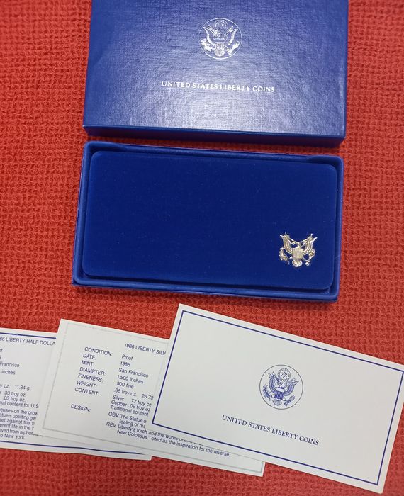 Комплект сребърни монети САЩ 1986 "Liberty Coins"