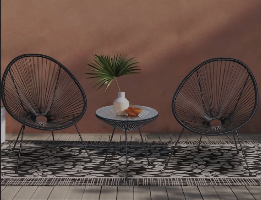 Градински Ратанов Комплект 'Савана' 2 стола с маса