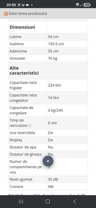 Frigider Samsung incorporabil