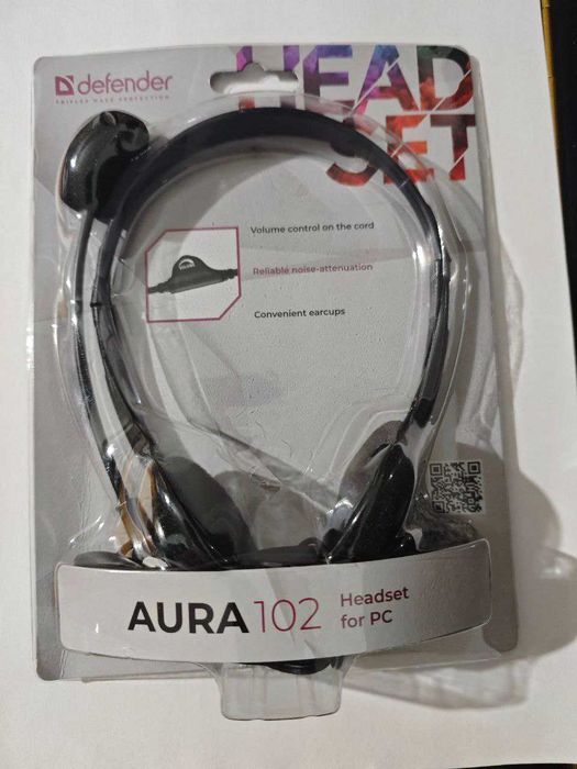 Новая гарнитура с микрофоном DEFENDER AURA  Headset for PC