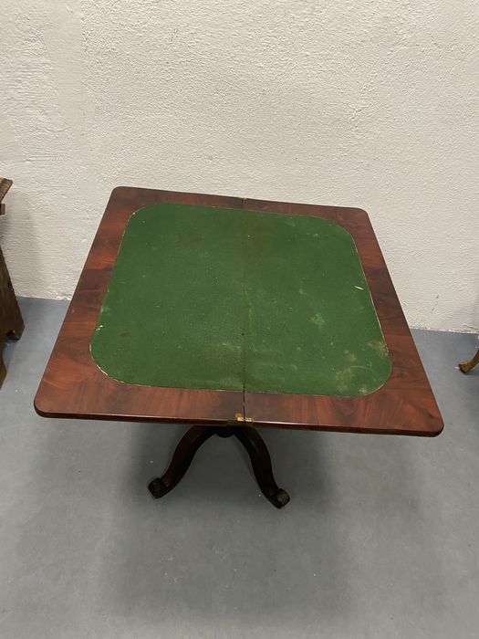 Викториански стил конзолна маса за карти махагон England 1950–1960