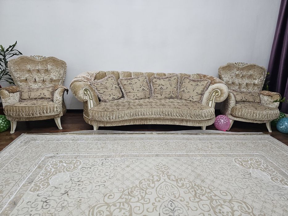 Диван 2 Кресло + подушки