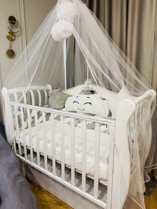 Детская кроватка с балдахином