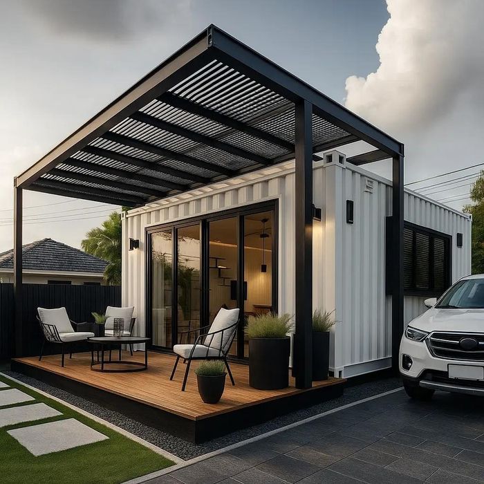 Модульный дом, жилой контейнер