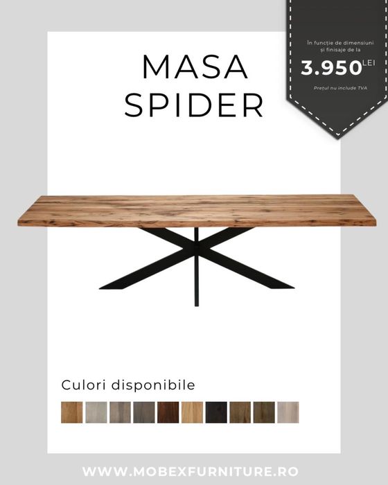 Masa din lemn de stejar-Posibilitate personalizare