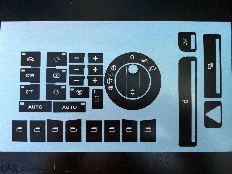 Нов Модел Лепенки за копчета Ауди А4 B6 2002-