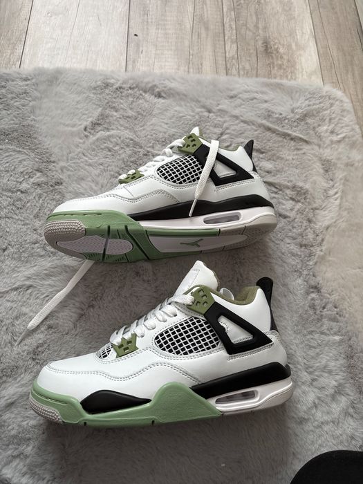 Vand Jordan4 alb-vede