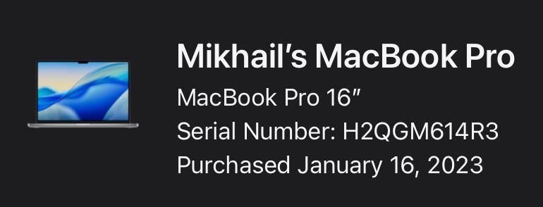 Ноутбук Apple Macbook M1 Pro