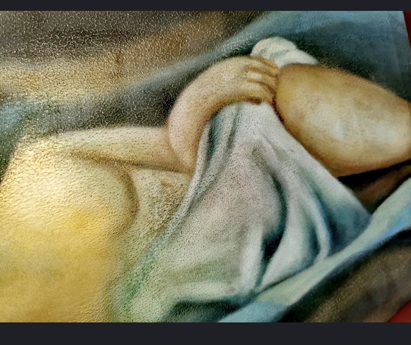 Картина на платно женско тяло в еротична поза