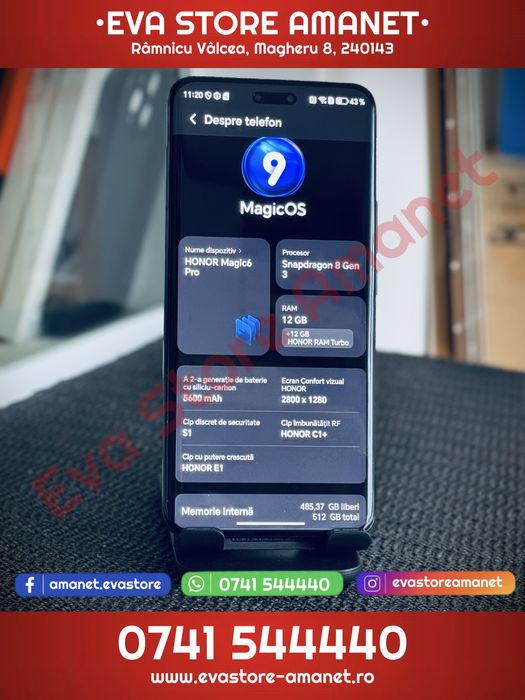 HONOR Magic 6 Pro Black 512GB 12GB RAM Dual SIM