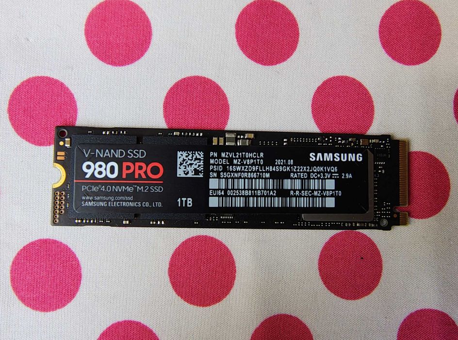 SSD Samsung 980 PRO 1 TB PCI Express 4.0 NVMe, M.2.