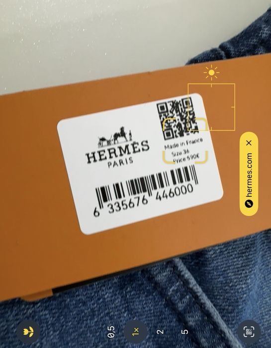 Hermes-Оригинални  нови къси мъжки дънки XЛ размер