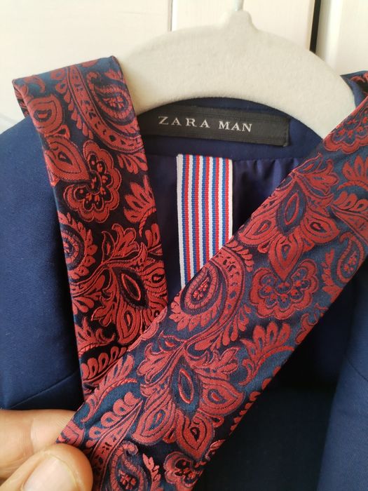 Costum barbati Zara Man albastru marin