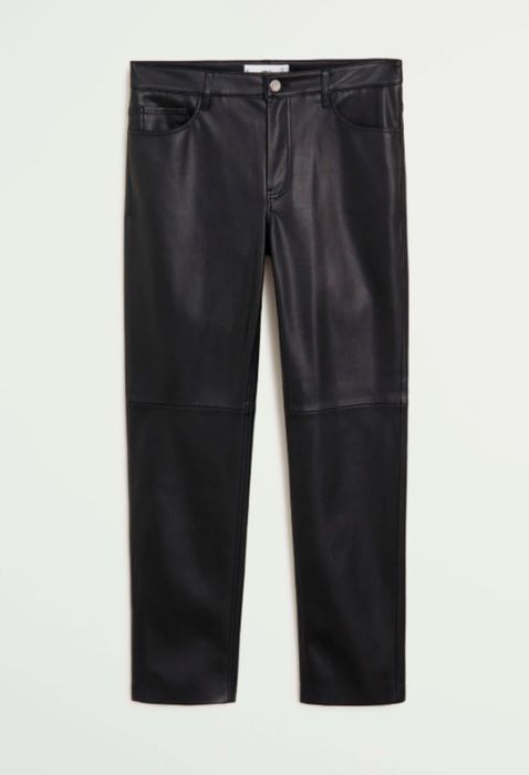 Теплые Кожаные брюки от Mango, XS