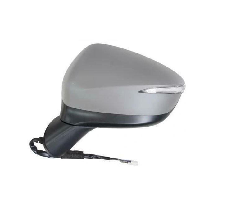 Oglinda usa exterioara Mazda CX-3, 01.20, partea stanga, reglare electrica; grunduit; incalzit; sticla asferica; geam cromat; rabatabil; 9 gauri / 8