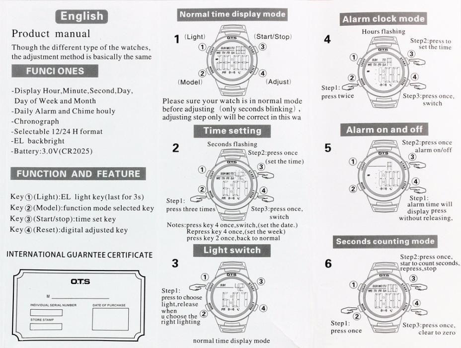 Ceas Sport Afisaj Digital/Analog Water Resistance Depth:3Bar