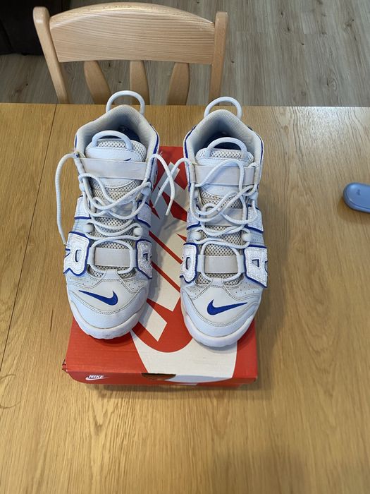 Nike Air More Uptempo Embossed White Royal Blue FD0669-100 №44.5