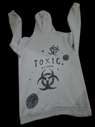 Сива Жилетка ръчно нарисувана