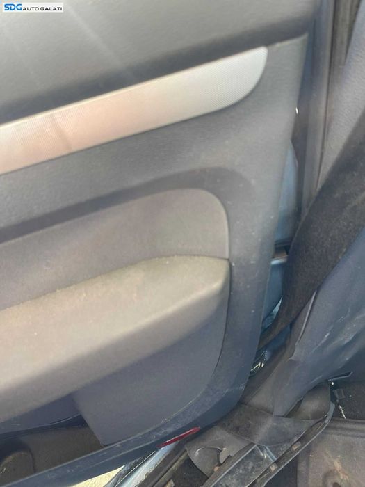 Tapiterie Panou Fata Interioara Piele Neagra de pe Usa Portiera Dreapta Fata Volkswagen Touran 2003 - 2010