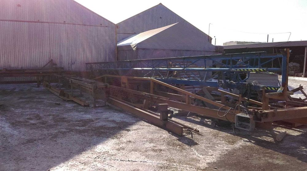 Instalație de uscare pavaje, griper 75 cm, cu pod rulant și conveioare