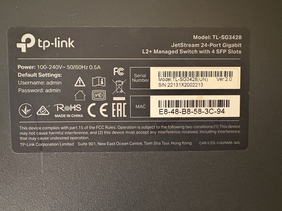 Коммутатор TP-Link TL-SG3428 (Gigabit, 28 портов)