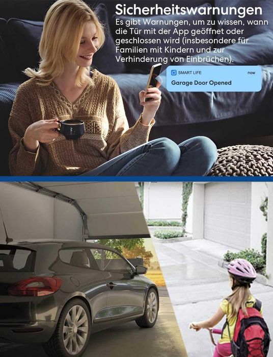 Smart Wi-Fi контролер за гаражна врата,гласово управление с Alexa